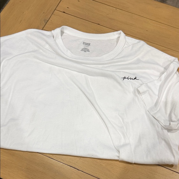 PINK Victoria's Secret Tops - PINK Victoria's Secret Classic White Tee